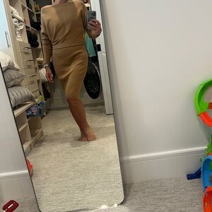 Banana Republic Long Sleeve Tan Sweater Dress